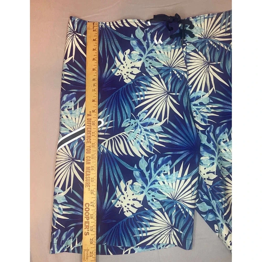 Tommy Bahama Board Shorts Mens 40 Blue Tropical IslandActive‎  Palm Print